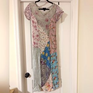 Sacred Threads Patchwork Maxi Dress